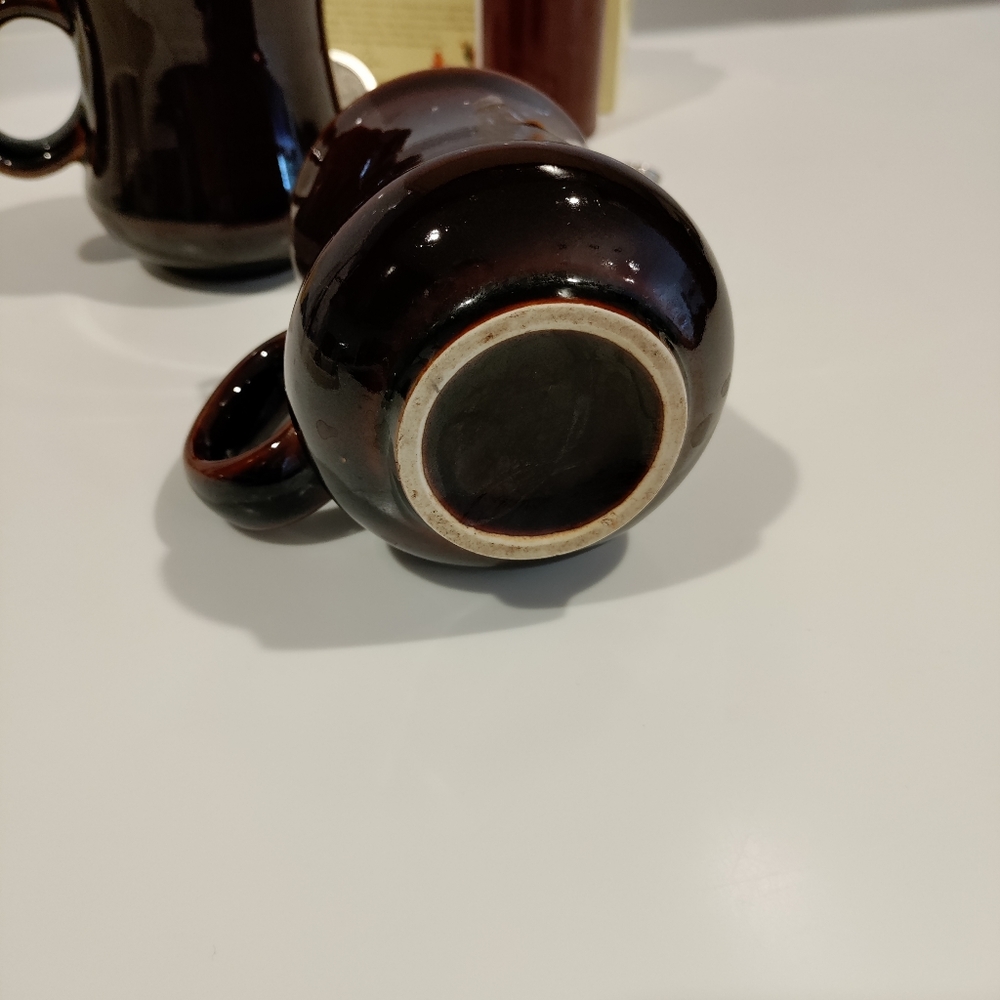 Pair of vintage cafe mugs - Picture 5 of 5